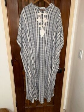 Authentic handmade Moroccan cotton kaftan size L-Xl